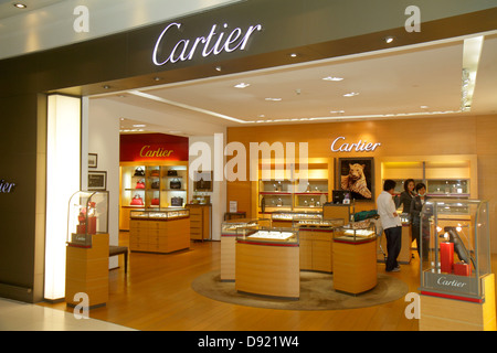 CARTIER store at Bangkok Airport Thailand. Photo Tony Gale Stock