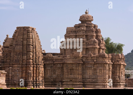 Asia, India, Karnataka, Pattadakal, Virupaksha Temple Stock Photo