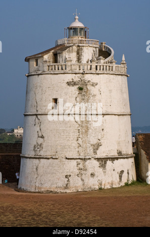 Asia, India, Goa, Fort Aguada Lighthouse Stock Photo