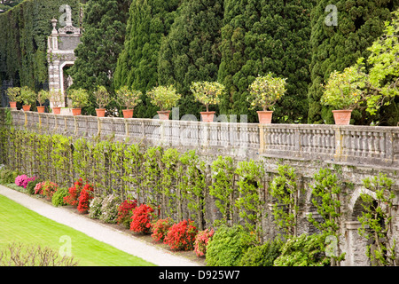 Italianate gardens on Isola Bella, Lago Maggiore, Stresa, Italy Stock Photo