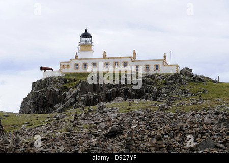 Neist Point Lighthouse, Isle of Skye, Scotland, Great Britain Stock Photo