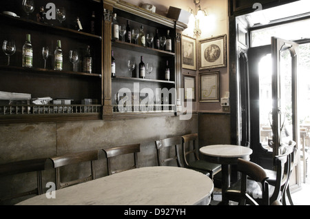 Art nouveau bar interior Stock Photo