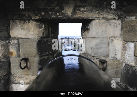 Argyle Battery, Edinburgh Castle, Edinburgh, Scotland, Great Britain Stock Photo