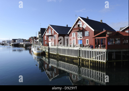 Henningsvær, Lofoten, Nordland, Norway Stock Photo