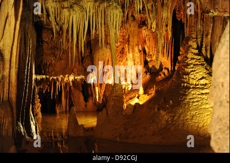 Jama Baredine flowstone cave, Porec, Istria, Croatia, Europe Stock Photo