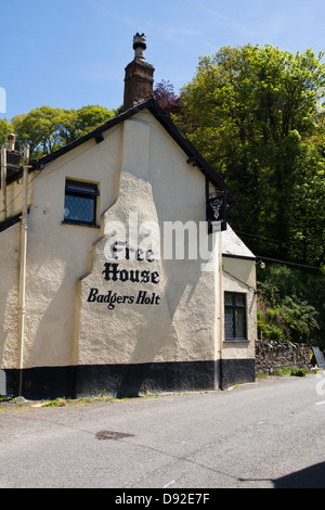 Bridgetown a village on the River Exe between Dulverton and Dunster Stock Photo