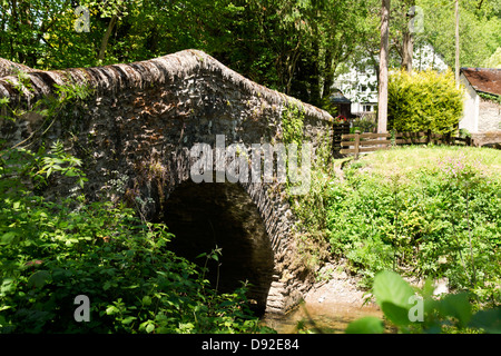 Bridgetown a village on the River Exe between Dulverton and Dunster Stock Photo