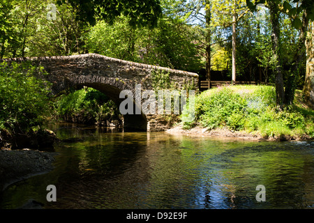 Bridgetown a village on the River Exe between Dulverton and Dunster Stock Photo