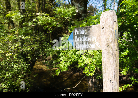 Bridgetown a village on the River Exe between Dulverton and Dunster Stock Photo