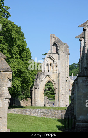 Ruins of Glastonbury Abbey, Somerset, England Stock Photo