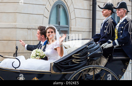 Marriage of Princess Madeleine of Sweden and Christopher O’Neill, Image from the Cortège Stock Photo
