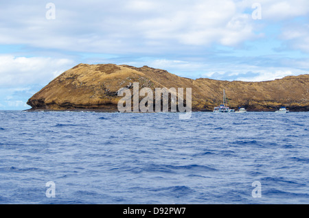 A favorite diving spot a few miles off the coast of Maui Hawaii Stock Photo