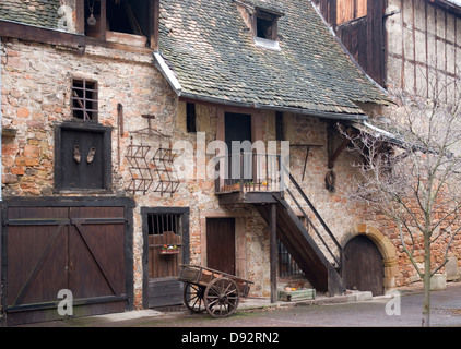 nostalgic farm house detail in Colmar (Alsace/France) Stock Photo