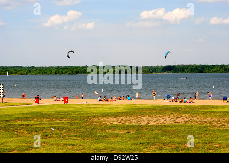 Alum Creek Beach Stock Photo Alamy