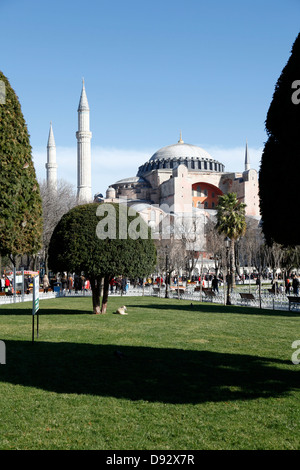 View of Hagia Sofia, Istanbul, Turkey Stock Photo