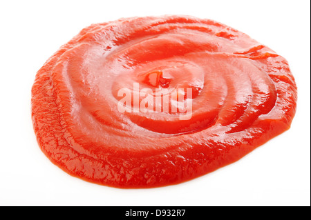 ketchup on white background Stock Photo