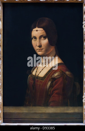 LEONARDO DA VINCI. LA BELLE FERRONNIÈRE Stock Photo - Alamy