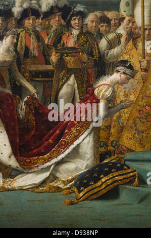 Jacques-Louis David Le Sacre de Napoléon - The Coronation of Napoleon retail 1805 - 1807 XIX th Century French school Louvre Mus Stock Photo