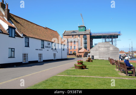 The quayside at Wells-Next-The-Sea in Norfolk. Stock Photo