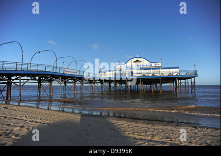 Cleethorpes Pier 39 a traditional victorian pier which is now a nightclub and is currently up for sale Stock Photo