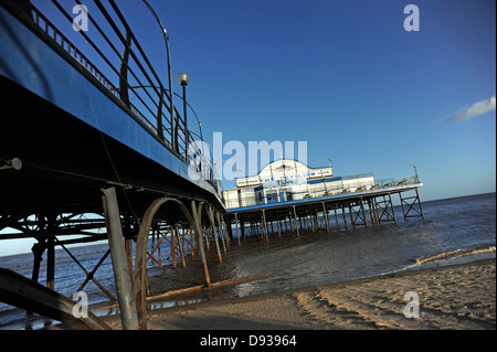 Cleethorpes Pier 39 a traditional victorian pier which is now a nightclub and is currently up for sale Stock Photo