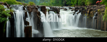 Kouang Si Waterfalls, Boloven, Laos Stock Photo