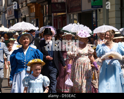 Ilfracombe Victorian Celebration Parade, Devon, UK 2013 Stock Photo