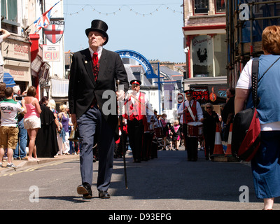 Grand Marshal, Ilfracombe Victorian Celebration Parade, Devon, UK 2013 Stock Photo