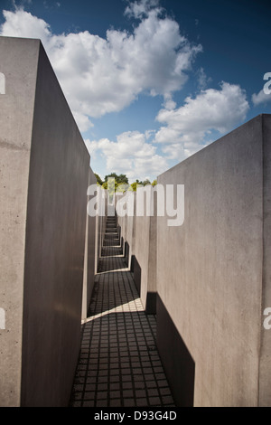 Walls in concrete city park, Berlin, Germany Stock Photo