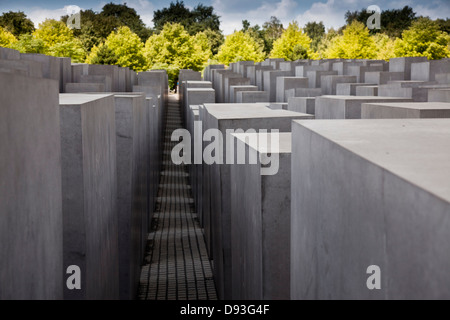 Walls in concrete city park, Berlin, Germany Stock Photo