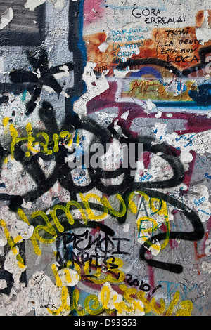 Close up of urban graffiti on wall Stock Photo