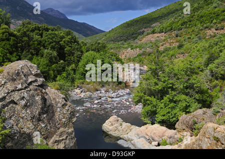 Vallee du Fango, Filosorma Region, Haute-Corse, Corsica, France Stock Photo