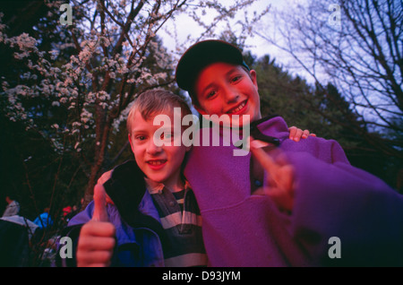 Portrait of boys smiling Stock Photo - Alamy