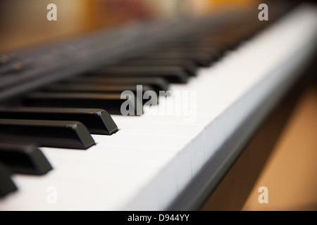 Keyboard of a modern electric piano Stock Photo