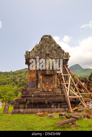 Wat Phu Khmer Temple, Champasak, Laos Stock Photo