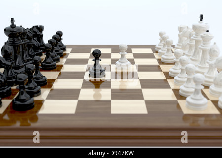 3d illustration of chess over white background Stock Photo