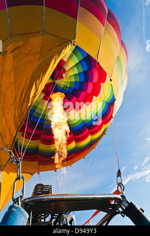 Low angle view of hot air balloon Stock Photo