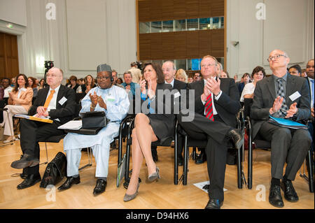 Berlin, Germany. June 11th 2013. Opening speech at the International Conference 'Policies against Hunger' with Minister to Agriculture Ilse Aigner and Minister Minister of Economic Cooperation and Development Dirk Niebel. Credit: Credit: Gonçalo Silva/Alamy Live News Stock Photo