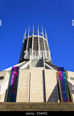 The Metropolitan Cathedral Church of Christ the King in Liverpool, England. Stock Photo