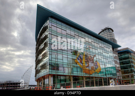 The Media City UK complex  in Salford Quays, Manchester, UK. Stock Photo