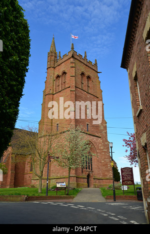 13th century St Leonard's Church, St Leonard's Close, Bridgnorth, Shropshire, England, United Kingdom Stock Photo