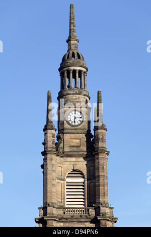 The Clock Steeple of St George's Tron Parish Church, Nelson Mandela Place, Glasgow, Scotland, UK Stock Photo
