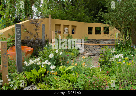 The Get Well Soon garden at RHS Chelsea Flower Show 2013, London, UK. Stock Photo