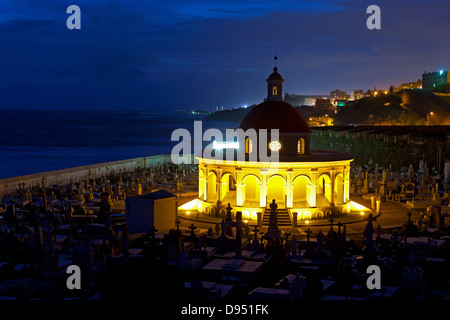 Chapel (1862), San Juan Cemetery (Santa Maria Magdalena de Pazzis), Old San Juan, Puerto Rico Stock Photo