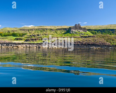 Ardtornish Castle, Scotland, on the  on the mainland side of the Sound Of Mull Stock Photo
