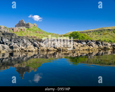Ardtornish Castle, Scotland, on the mainland side of the Sound Of Mull Stock Photo