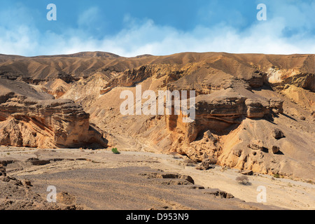 Beautiful landscape of Faran desert in Israel. Stock Photo