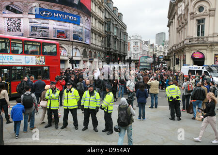 London, UK. 11th June 2013. Blac Bloc Anarchists Clash with Police in Central London  Credit:  Mario Mitsis / Alamy Live News Stock Photo