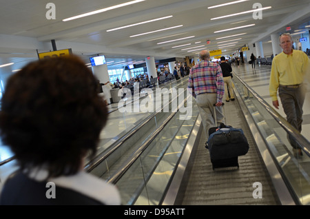 Departures at Terminal 4 of JFK airport, New York Stock Photo: 57281306 ...