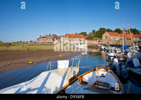 Blakeney Quay on a summers evening on the North Norfolk Coast Stock Photo